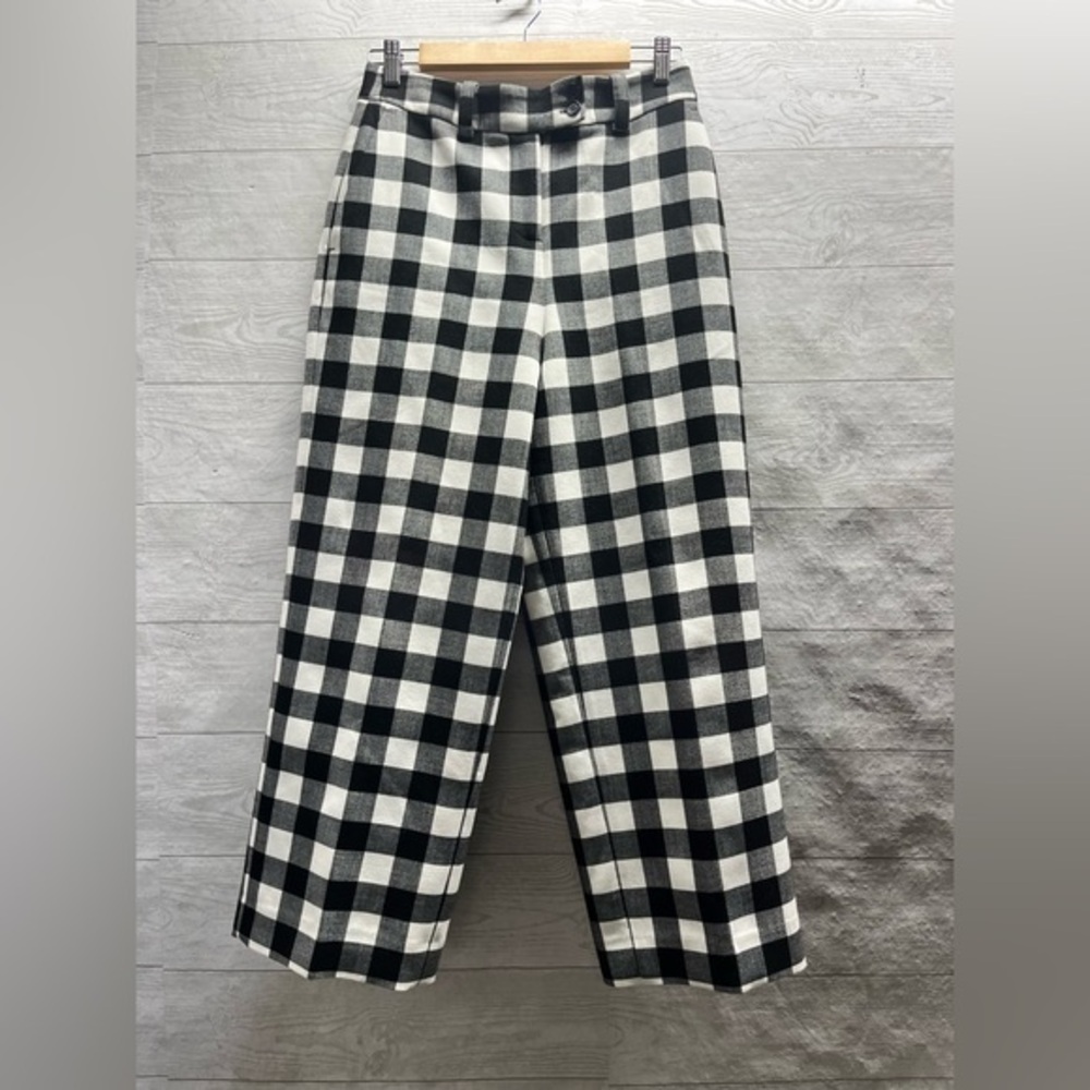 1901 Plaid‎ Wide Leg Pants